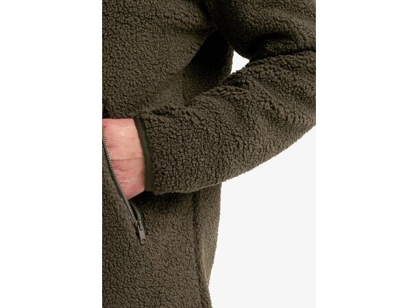 JW High Curl Coat W Grön L Jack Wolfskin fleecejacka dam 