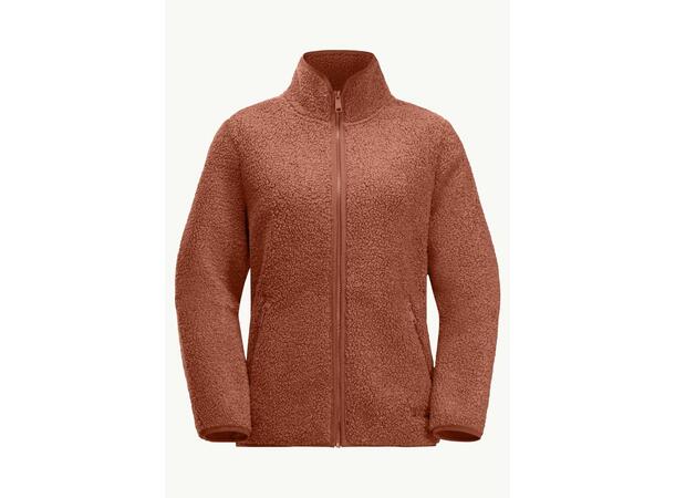JW High Curl Jacket W Orange M Jack Wolfskin fleecejacka dam 