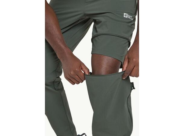 JW Hikeout Zip Away Pants M Grön 50R Jack Wolfskin vandringsbyxor herr 