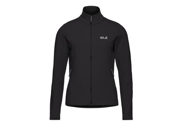 JW Litestride FZ W Svart M Jack Wolfskin fleecejacka dam 
