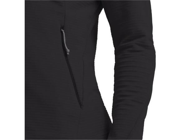 JW Litestride FZ W Svart M Jack Wolfskin fleecejacka dam 