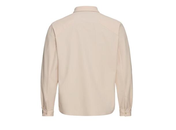 JW Prelight Suncool LS Shirt M Beige S Jack Wolfskin skjorta herr 