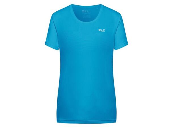 JW Tech T W Blå M Jack Wolfskin T-Shirt dam 