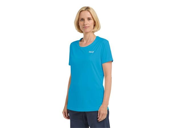 JW Tech T W Blå M Jack Wolfskin T-Shirt dam 