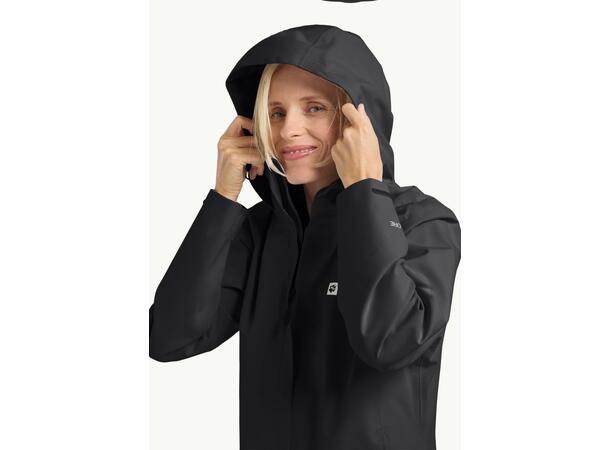 JW Trailtime 2L Jkt W Svart M Jack Wolfskin skaljacka dam 