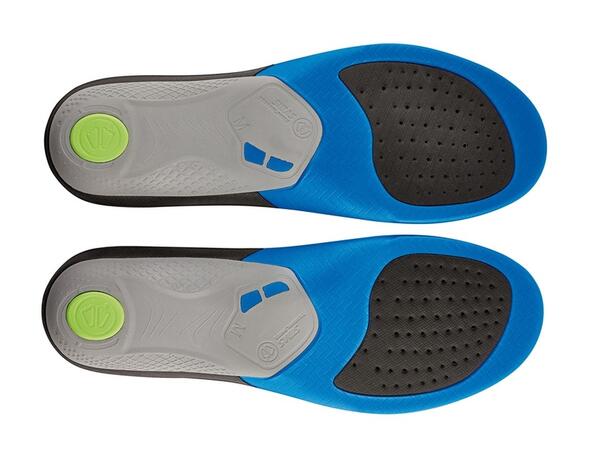 SIDAS 3FEET TRAIL MID Blå M Formade iläggssulor medelhögt fotvalv 