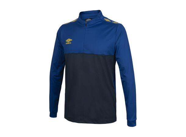 UMBRO UX Pro Half Zip Jr Blå/Gul 164 Träningströja med krage junior 