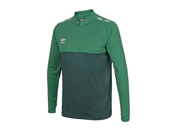 UMBRO UX Pro Half Zip Jr Grön/Vit 140 Träningströja med krage junior 