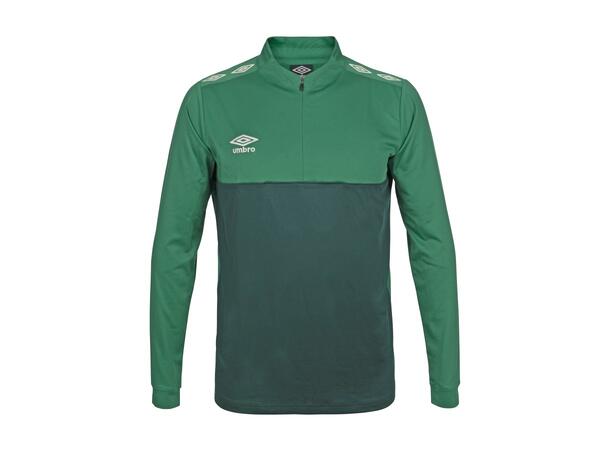 UMBRO UX Pro Half Zip Jr Grön/Vit 140 Träningströja med krage junior 