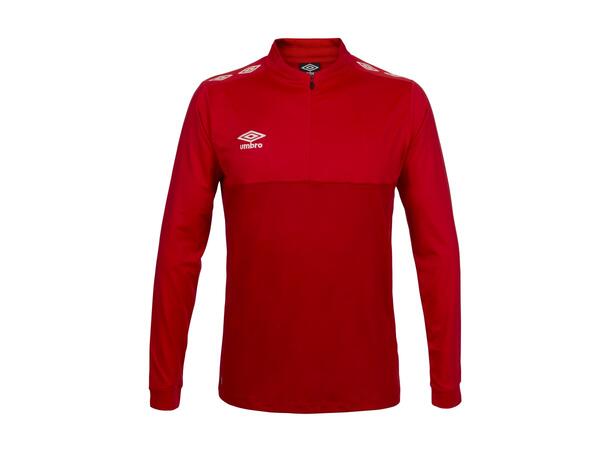 UMBRO UX Pro Half Zip Jr Röd/Vit 140 Träningströja med krage junior 