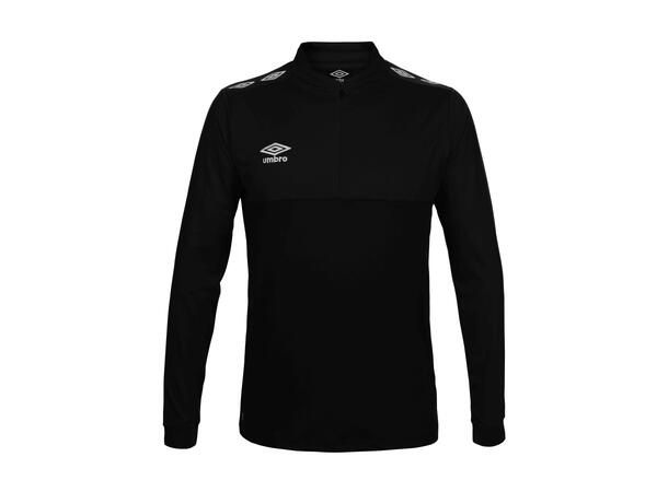 UMBRO UX Pro Half Zip Jr Svart/Vit 140 Träningströja med krage junior 