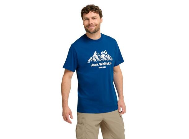 JW Carefree Tee M Blå L Jack Wolfskin t-shirt herr 