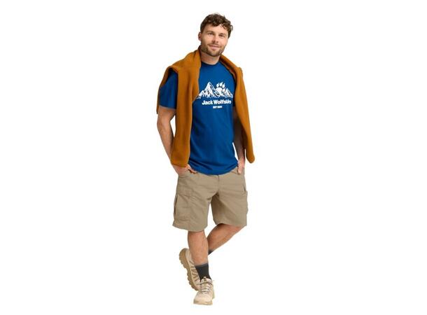 JW Carefree Tee M Blå L Jack Wolfskin t-shirt herr 