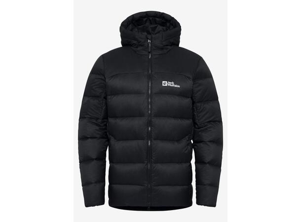 JW Nebelhorn Down Hoody M Svart S Jack Wolfskin dunjacka herr 