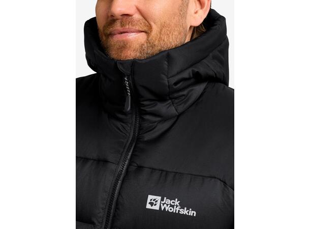 JW Nebelhorn Down Hoody M Svart S Jack Wolfskin dunjacka herr 
