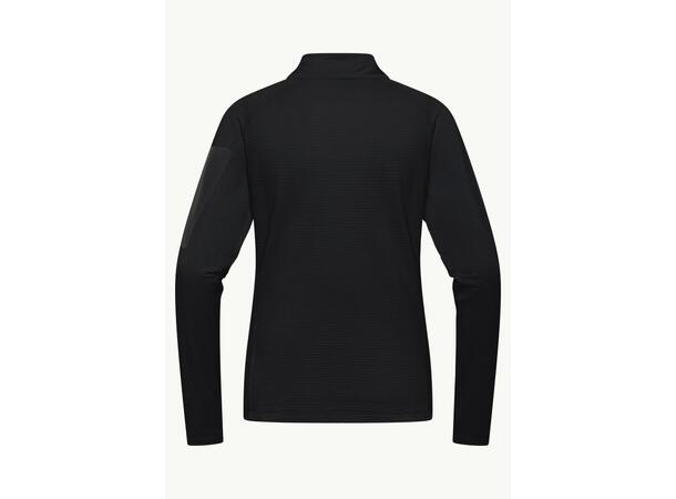 JW Prelight FZ W Svart L Jack Wolfskin fleecejacka dam 