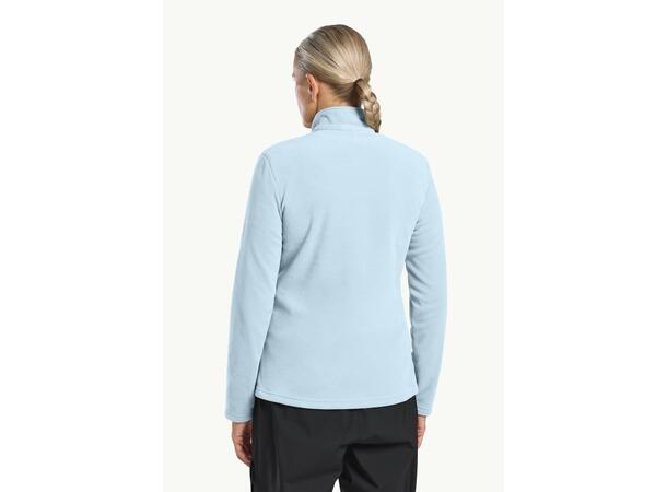 JW Taunus FZ W Ljusblå L Jack Wolfskin fleecejacka dam 