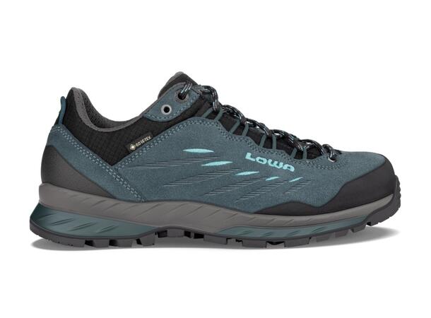 LOWA DELAGO GTX LO WS Petrol 7,5 Trekkingsko med Goretex dam 