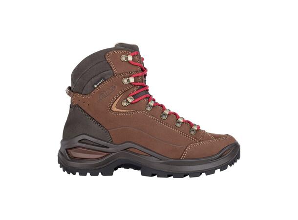 LOWA RENEGADE 100 GTX MID WS Brun 4 Vandringskänga med Gore-Tex dam 