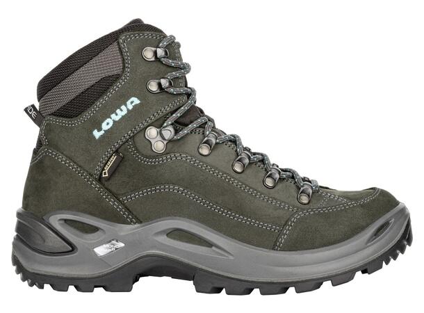 LOWA RENEGADE GTX MID WS WIDE Grå 7,5 Vandringskänga extra vid läst dam 