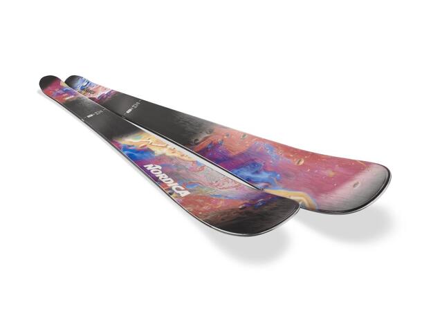 NORDICA UNLEASHED 108 Svart/Lila 186 Skidor Freeride Twintip (flat) 