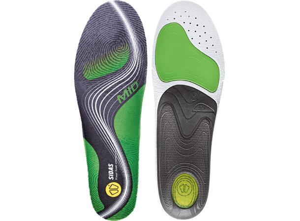 SIDAS 3FEET ACTIV MID Grön S Formade iläggssulor medelhögt fotvalv 