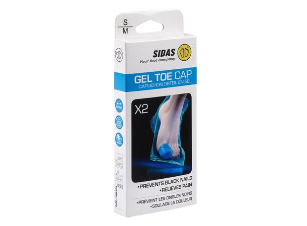 SIDAS GEL TOE CAPS (x2) Blå XS 2-pack gelskydd för tårna 