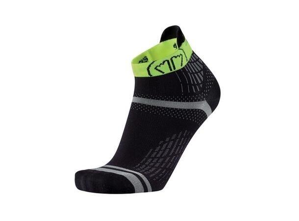 SIDAS RUN FEEL Svart/Gul 40-41 Löparstrumpor 