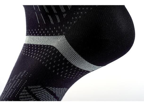 SIDAS RUN FEEL Svart/Gul 40-41 Löparstrumpor 