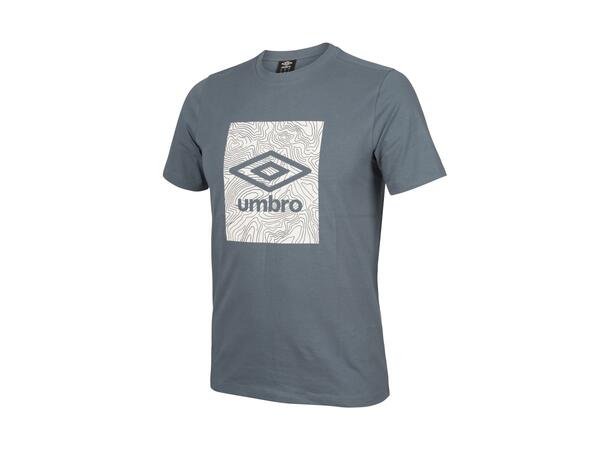 UMBRO Geo Graphic Tee Blågrå M T-shirt med tryck 