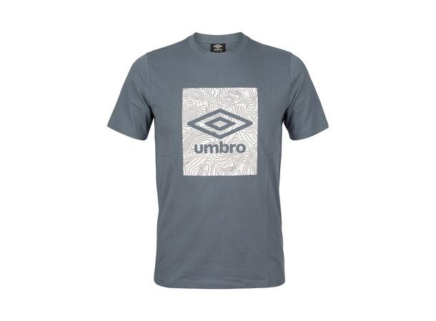 UMBRO Geo Graphic Tee Blågrå XS T-shirt med tryck 