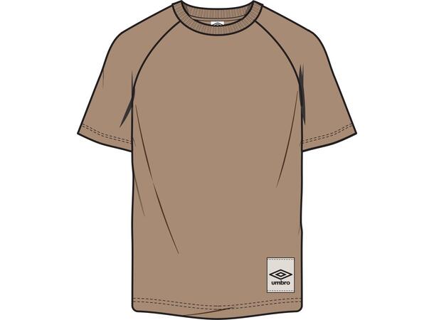 UMBRO RLXD Tee Brun M T-shirt med tryck 