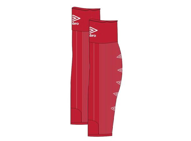 UMBRO UX Elite No Foot Röd/Vit SR Fotbollsstrumpor utan fot 