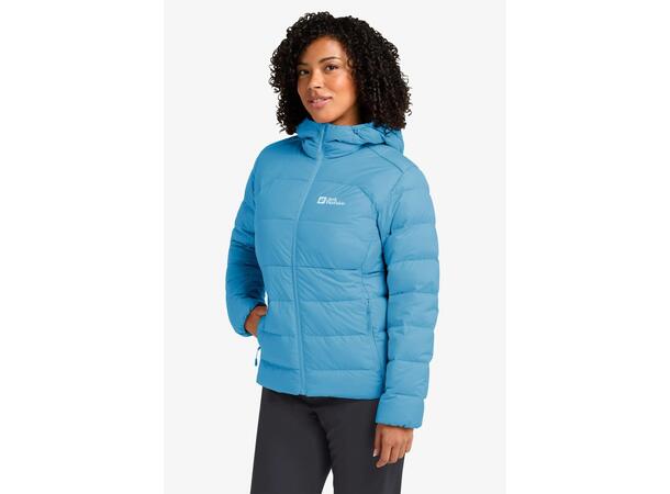 JW Ather Down Hoody W Ljusblå M Jack Wolfskin dunjacka dam 