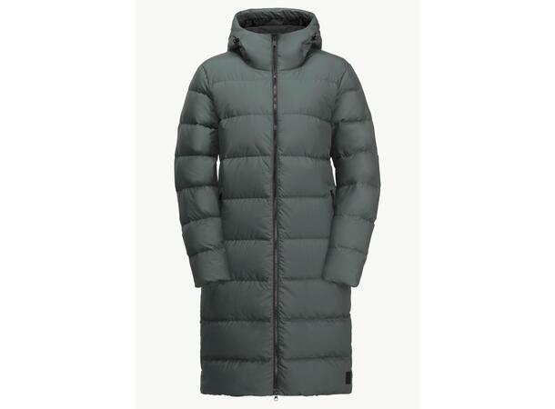JW Frozen Palace Coat W Grön M Jack Wolfskin fodrad kappa dam 