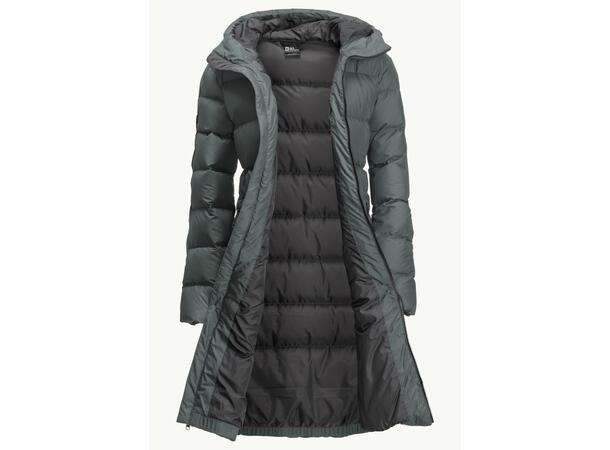 JW Frozen Palace Coat W Grön M Jack Wolfskin fodrad kappa dam 