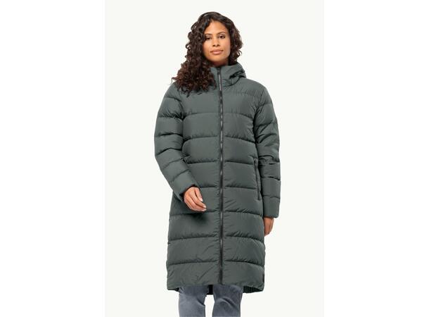 JW Frozen Palace Coat W Grön M Jack Wolfskin fodrad kappa dam 