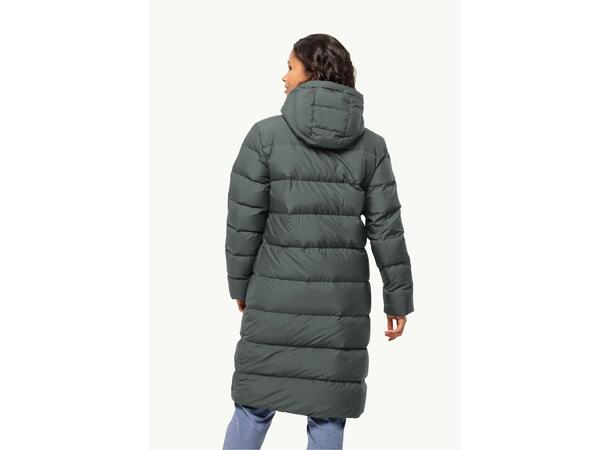 JW Frozen Palace Coat W Grön M Jack Wolfskin fodrad kappa dam 