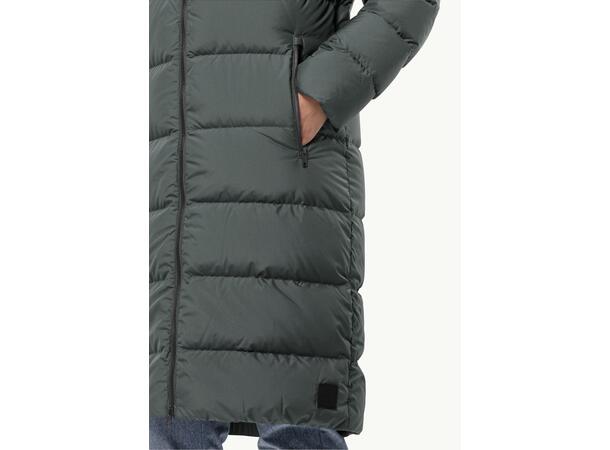 JW Frozen Palace Coat W Grønngrå M Jack Wolfskin fodrad kappa dam 