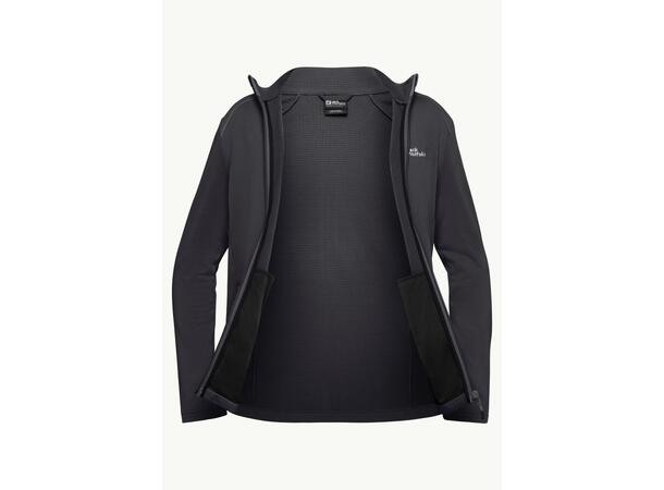 JW Kolbenberg FZ M Mörkgrå M Jack Wolfskin fleecejacka herr 
