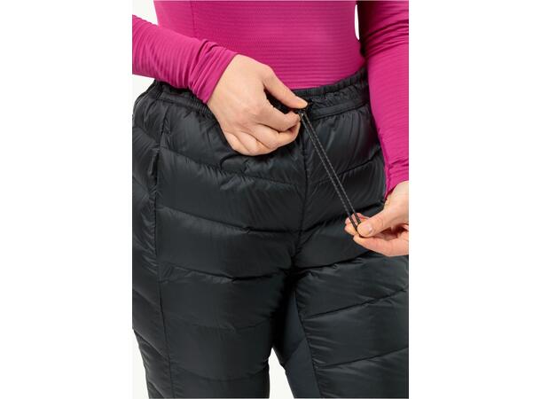 JW Nebelhorn Down Pants W Svart XL Jack Wolfskin dunbyxor dam 
