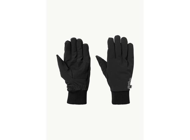 JW Supersonic XT Glove Svart S Jack Wolfskin vindtäta handskar 