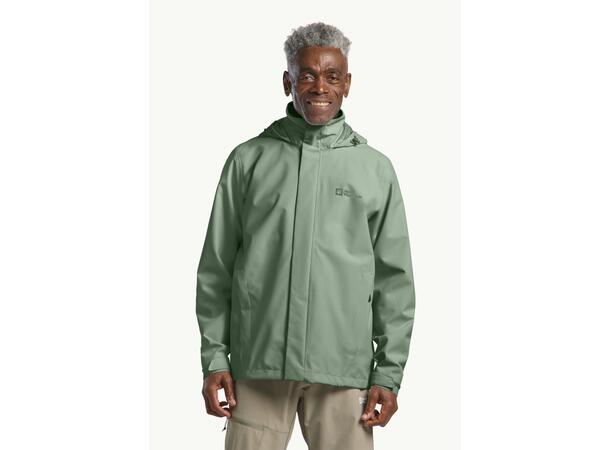 JW Trailtime 2L Jkt M Ljusgrön M Jack Wolfskin skaljacka herr 