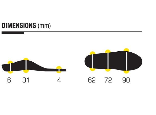 SIDAS 3FEET ACTIV MID Grön M Formade iläggssulor medelhögt fotvalv 
