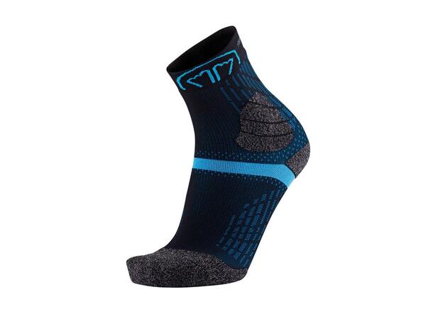 SIDAS DOUBLE TRAIL CREW Svart/Blå 35-36 Löparstrumpor trailrunning 