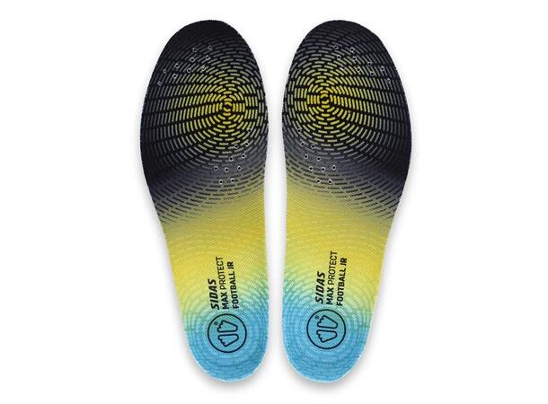 SIDAS MAX PROTECT FOOTBALL JR Svart S Iläggssulor för fotboll 