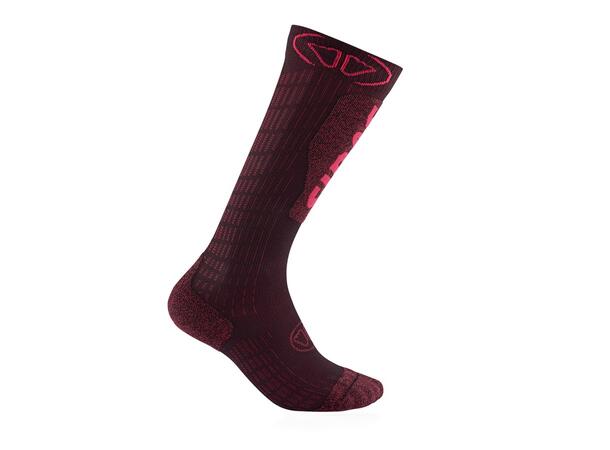SIDAS SKI EXPERT LADY SOCKS Vinröd 35-36 Skidstrumpor dam 