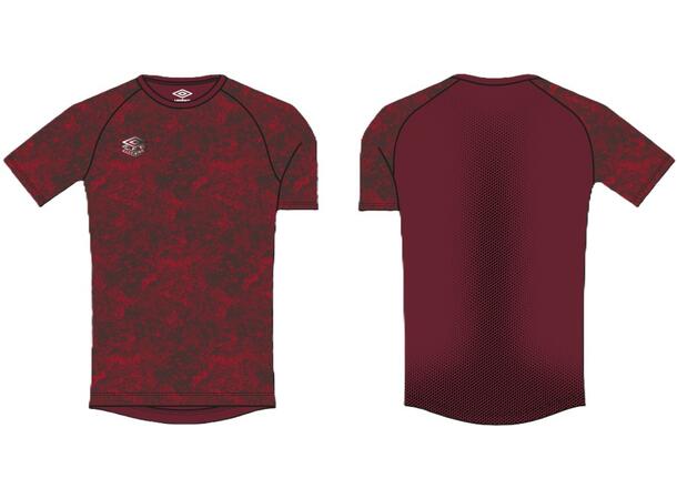 UMBRO Pro Tr Graphic Jersey Röd L Pro Training t-shirt herr 