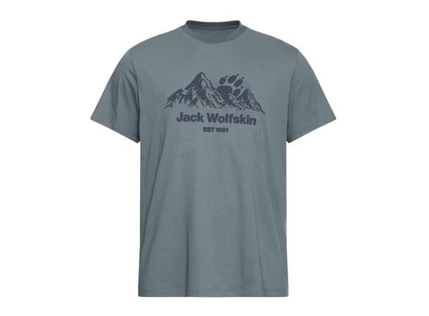 JW Carefree Tee M Grå S Jack Wolfskin t-shirt herr 