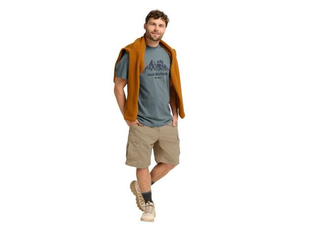 JW Carefree Tee M Grå S Jack Wolfskin t-shirt herr 